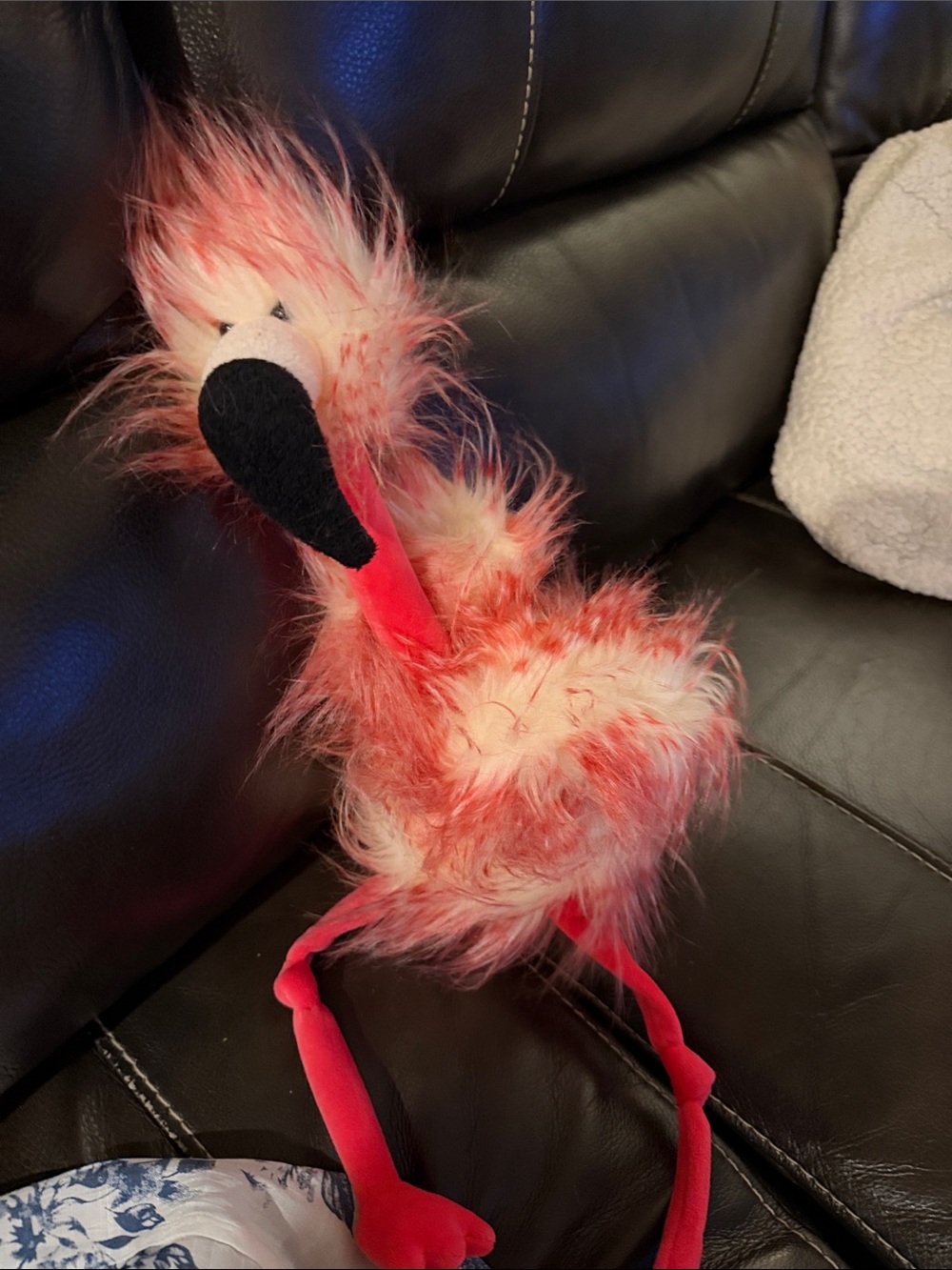 Plush Flamingo Bird Toy - Pink Fuzzy Pet Toy Jellycat.